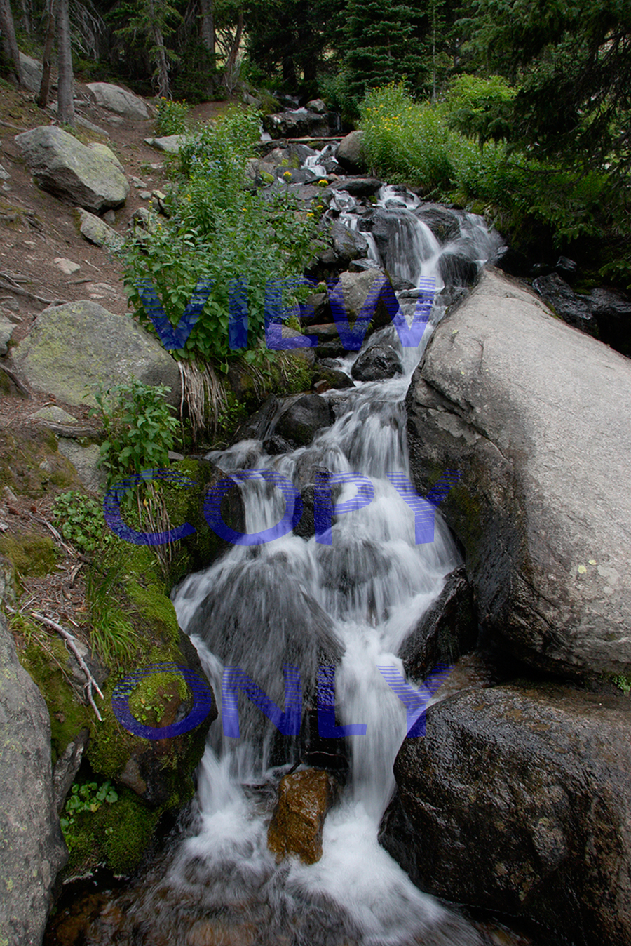 Waterfall Rocky Mountains
